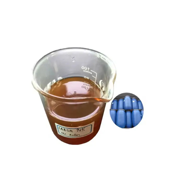 96% LABSA Χημικό γραμμικό αλκυλοβενζόλιο σουλφονικό οξύ για απορρυπαντικό CAS 27176-87-0