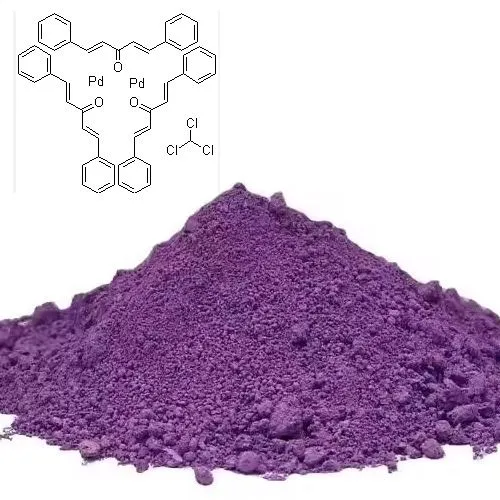 Οι καταλύτες Tris (dibenzylideneacetone) Dipalladium χλωροφόρμιο Προσθήκη CAS 52522-40-4